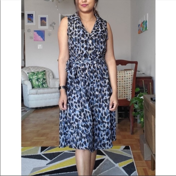 Leopard print vintage dress - Picture 1 of 7